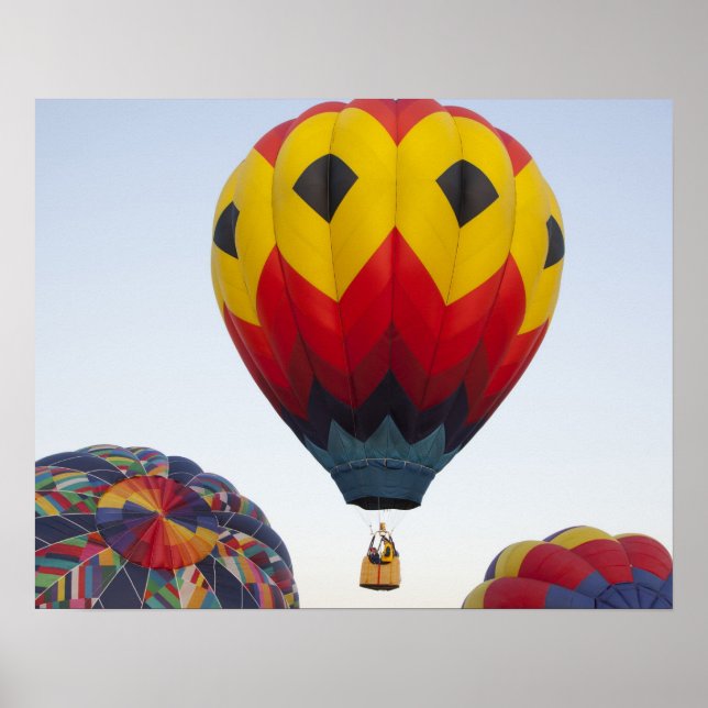 Heißluftballons starten poster (Vorne)