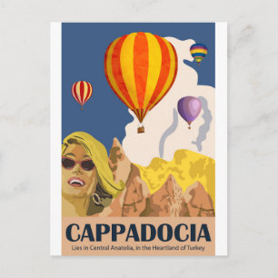 Heißluftballons über Kappadokien Postkarte