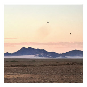 Heißluftballons über Sossusvlei Fotodruck