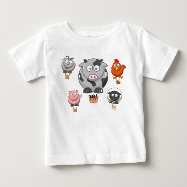Heißluftballontiere Baby T-shirt (Vorderseite)