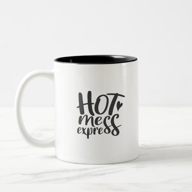 Heißmörtel Zweifarbige Tasse (Links)