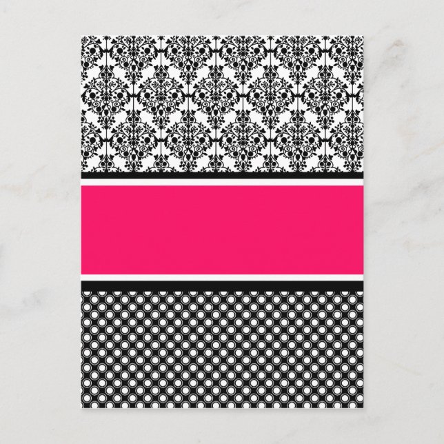 heißrosa Dambe Postkarte (Vorderseite)