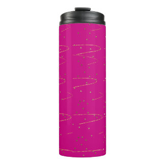 Heißrosa Gold Celestial Thermotumbler Thermosbecher