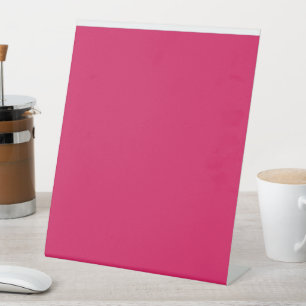 Heißrosa personalisiertes Podestschild Sockelschild