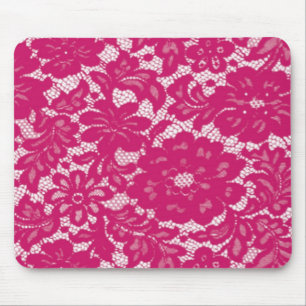 Heißrosa Spitze Mousepad