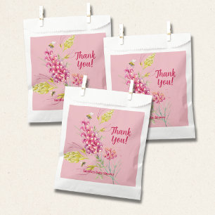 Heißrosa und Hummel Eine süße kleine Biene Geschenktütchen