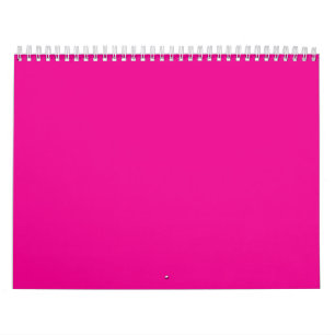 Heißrosa Vollfarbhintergrund Lebendiges Design Kalender