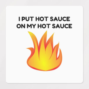 Heißsauce Etiketten