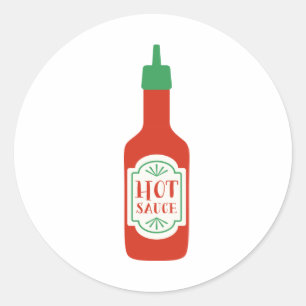 Heißsauce Runder Aufkleber