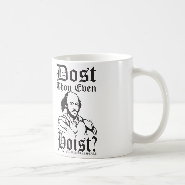 Heißt du überhaupt? - Shakespeare Kaffeetasse (Rechts)