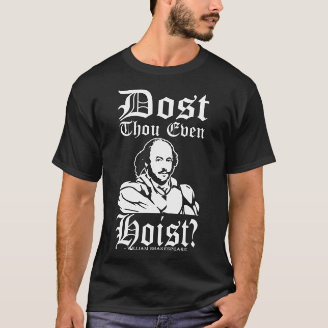 Heißt du überhaupt? William Shakespeare T-Shirt (Vorderseite)