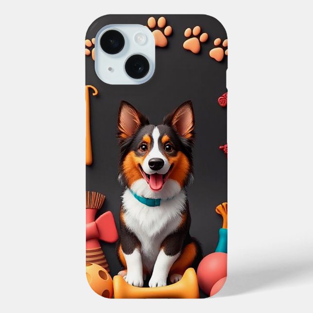 Heiteres Hund, wahrscheinlich ein Corgi Case-Mate iPhone Hülle (Rückseite)