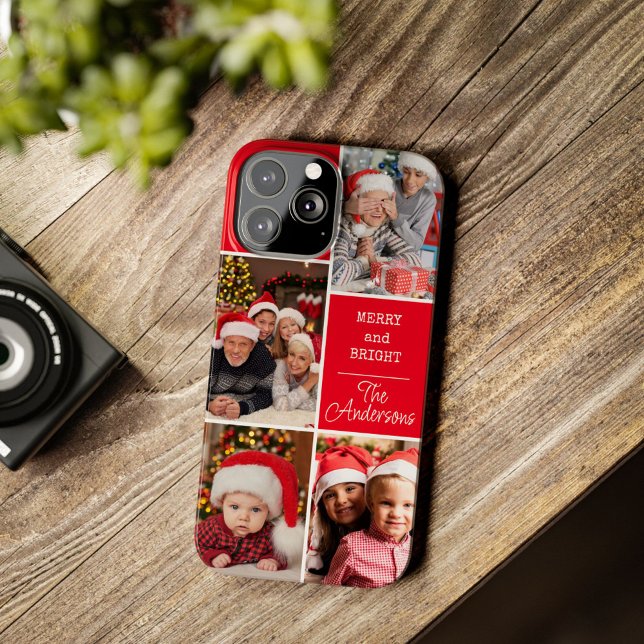 Heiteres Weihnachten Custom Foto Collage Case-Mate iPhone Hülle (Von Creator hochgeladen)