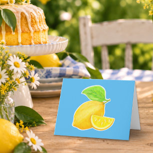 Heiteres Zitronengelb und Blaues Citrus