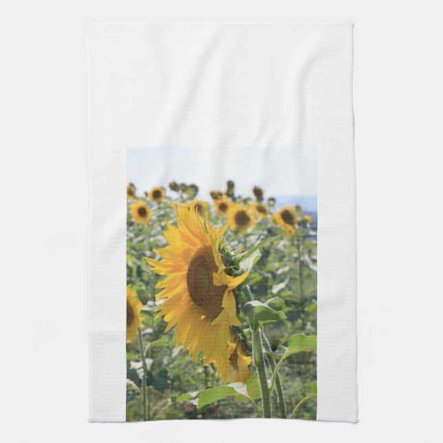 Heitre italienische Sonnenblume Geschirrtuch (Vertikal)