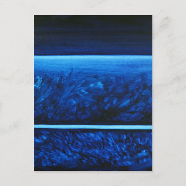 HEIZFARBenkarte bei der Berechnung des BLAUEN Postkarte (Vorderseite)