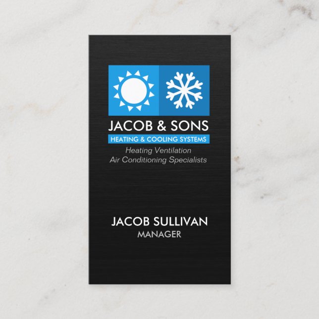 Heizlüftungs-Klimatisierungskühlung Busin Visitenkarte (Vorderseite)
