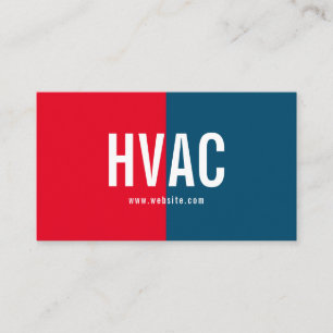 Heizung & Kühlung, Klimaanlage HVAC-Gewerbe Visitenkarte