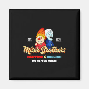 Heizung und Kühlung Brüder Weihnachten Retro  Magnet