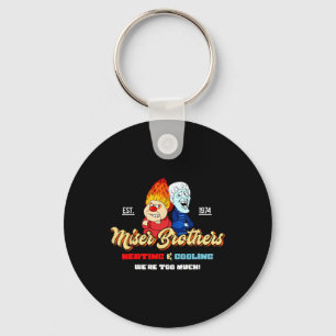Heizung und Kühlung Brüder Weihnachten Retro Schlüsselanhänger