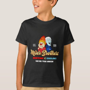 Heizung und Kühlung Brüder Weihnachten Retro T-Shirt