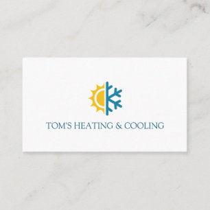 Heizung und Kühlung, Klimaanlage HVAC Visitenkarte