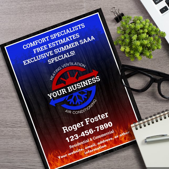 Heizung und Luft mit Klimaanlage Flyer (Von Creator hochgeladen)