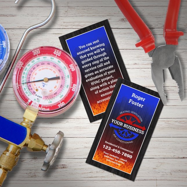 Heizung und Luft mit Klimaanlage Visitenkarte (Von Creator hochgeladen)