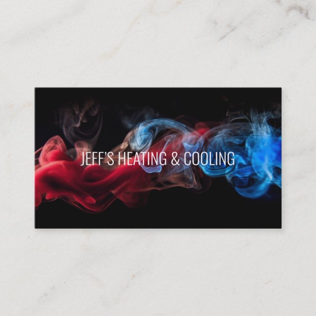 Heizung & Wechselkarte | Qr Code Visitenkarte (Vorderseite)