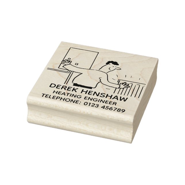Heizungstechnik testet den Kühler Gummistempel (Stempel)