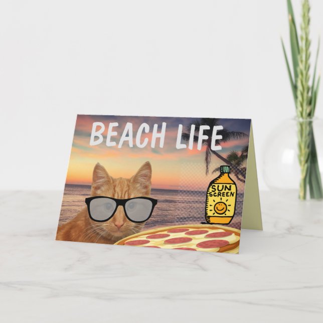 HEIZUNGSVIBEN WERDEN GUT VON STRANDKATZKARTEN BEKO KARTE (Vorderseite)