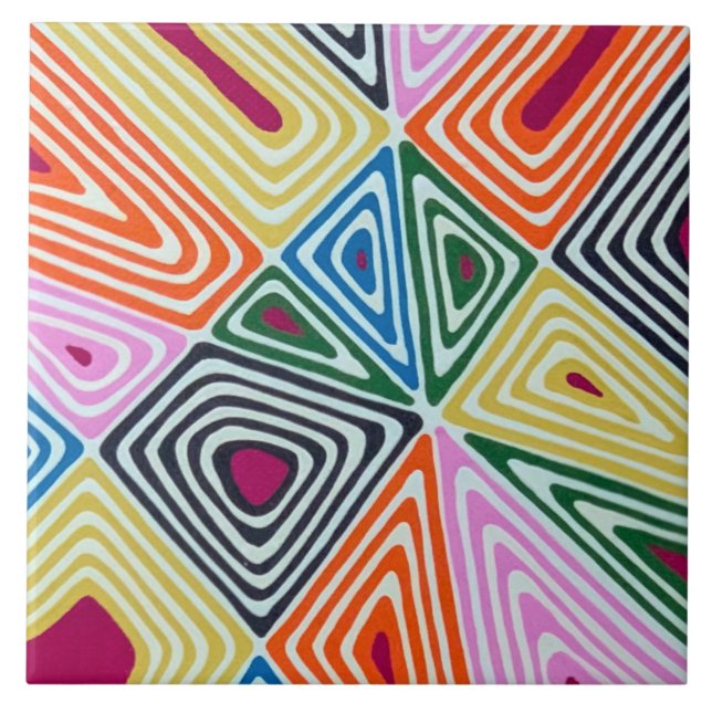 Hejwire in Cranberry 6 x 6 Keramiken Tile Fliese (Vorderseite)