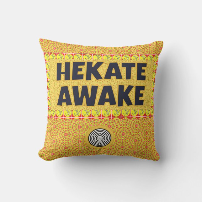 Hekate Awake Strophalos Iynx Siegel Key Sigil Kissen (Vorderseite)