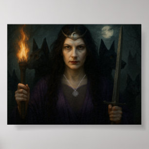 Hekate, Göttin der Kreuzung Poster