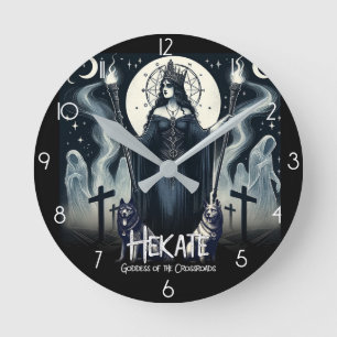 Hekate Göttin der Scheidewege Geister Runde Wanduhr