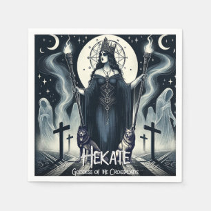 Hekate Göttin der Scheidewege Geisterhafte Geister Serviette