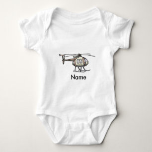 Hektischer Hubschrauber-Babyschlafanzug Baby Strampler