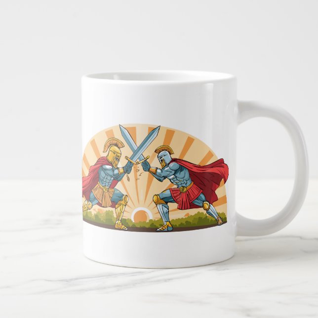 Hektor und Achilles Jumbo-Tasse (Rechts)