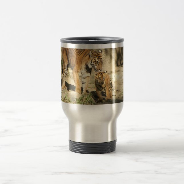 Helaines Tiger und CUB Reisebecher (Mittel)