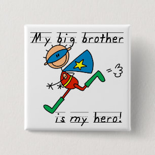 Held-Bruder-T-Shirts und Geschenke Button