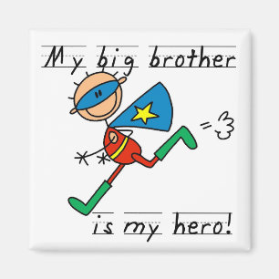 Held-Bruder-T-Shirts und Geschenke Magnet