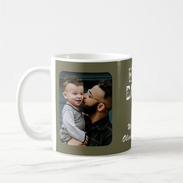 Held Daddy Vater-Tag 2 Foto-Collage Kaffeetasse (Links)