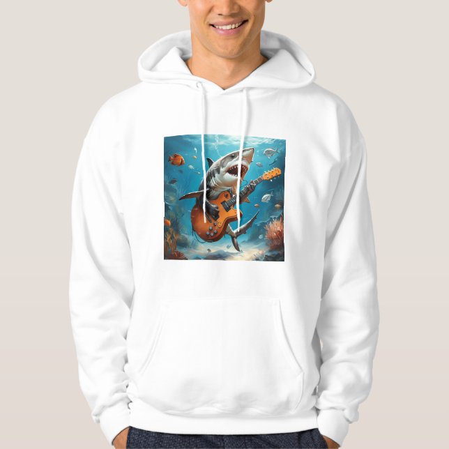 Held der Shark-Gitarre Hoodie (Vorderseite)