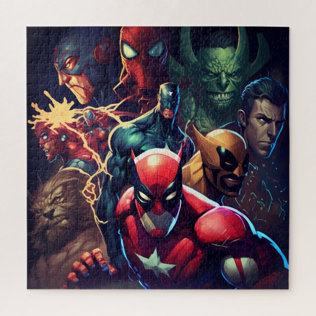 Held gegen Villains Band 1 Jigsaw Puzzle (Vertikal)