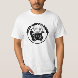 Held-glückliche Stunden-Trio - Wert-Weiß-T - Shi T-Shirt