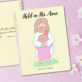 Held in His Arms Scripture personalized  Notizbuch