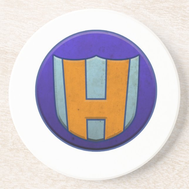 Held-Mann u. Heldlass-Sandstein-Untersetzer Sandstein Untersetzer (Vorne)