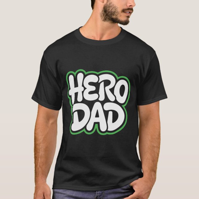 Held Papa Vatertag T-Shirt (Vorderseite)