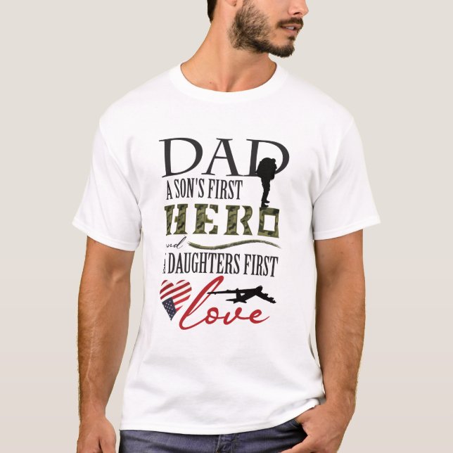 Held Vater T-Shirt (Vorderseite)