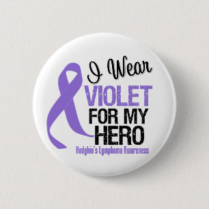 Held-violettes Band Hodgkins Lymphom Button
